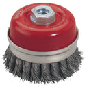 Draper 52633 Draper Expert Twist Knot Wire Cup Brush, 100mm, M14