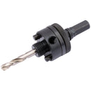 Draper 52983 Locking Hex. Shank Holesaw Arbor with HSS Pilot Drill for Holesaws 32 - 210mm, 7/16" Thread