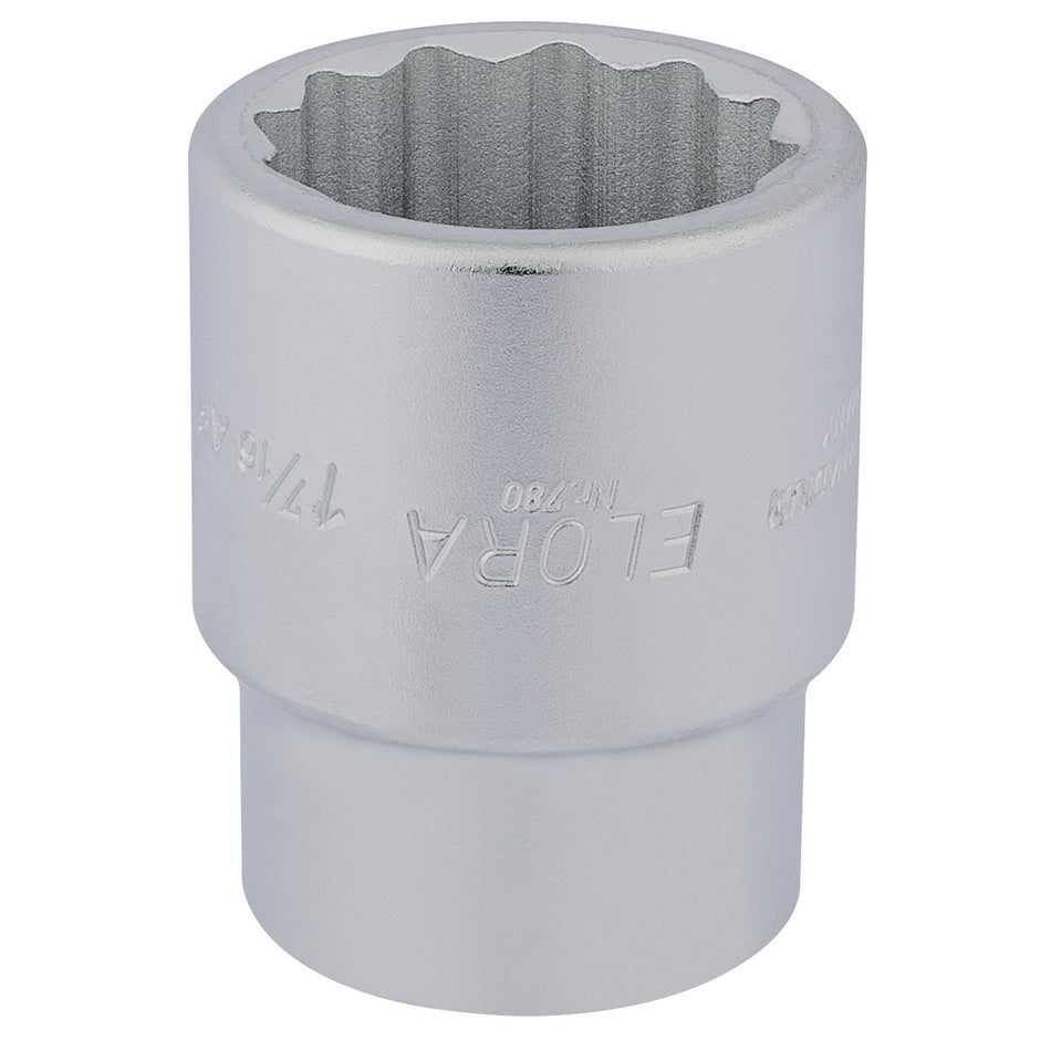 Draper 53045 Elora Bi-Hexagon Socket, 1" Sq. Dr., 1.7/16"