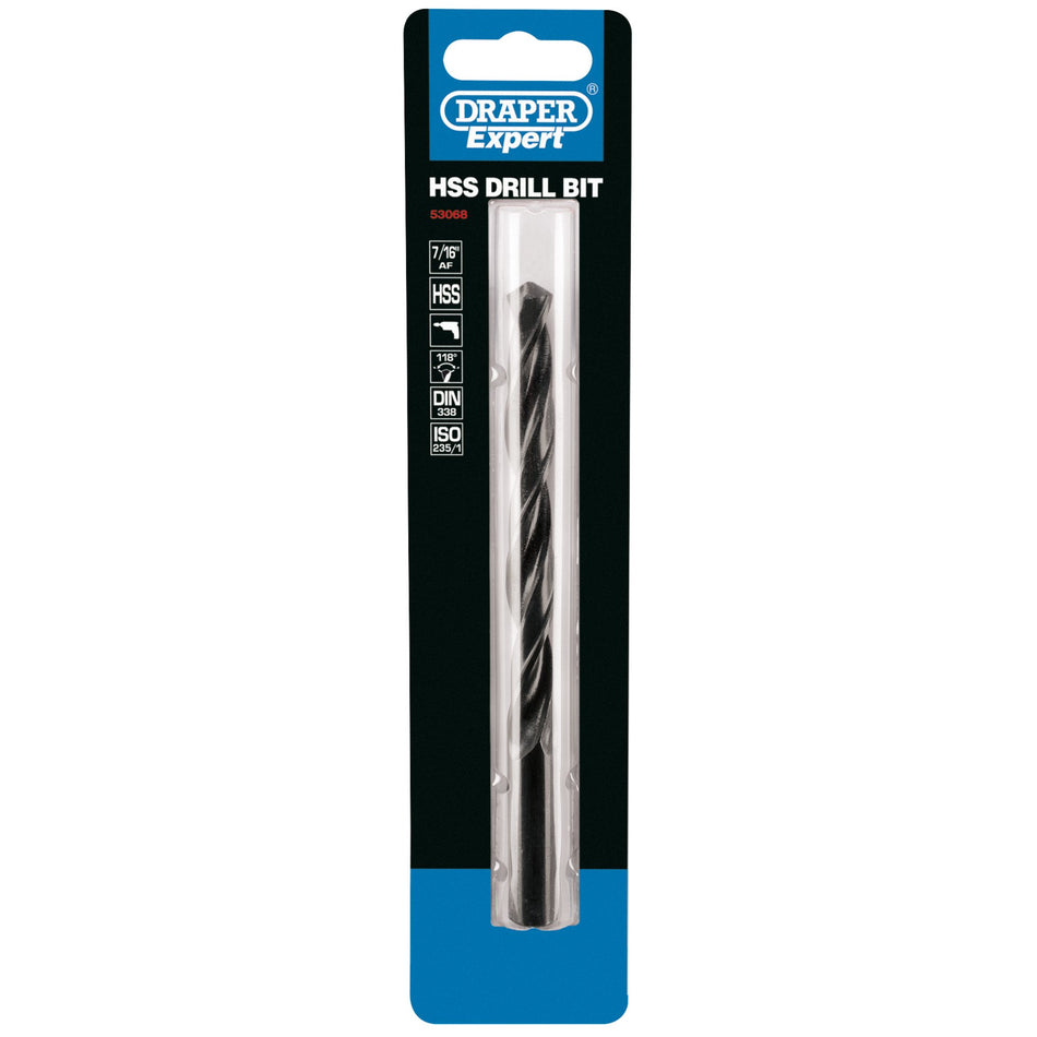 Draper 53068 HSS Drill Bit, 7/16"