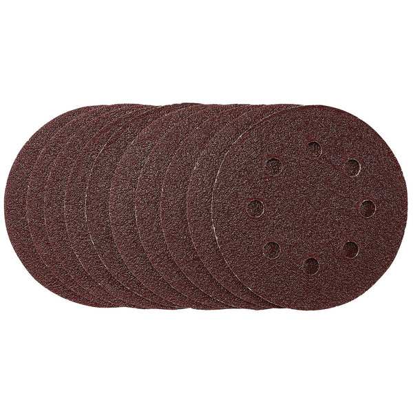 Draper 53498 Sanding Discs, 115mm, 40 Grit, Hook & Loop (Pack of 10)