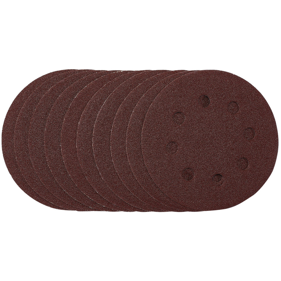Draper 53499 Sanding Discs, 115mm, 80 Grit, Hook & Loop (Pack of 10)