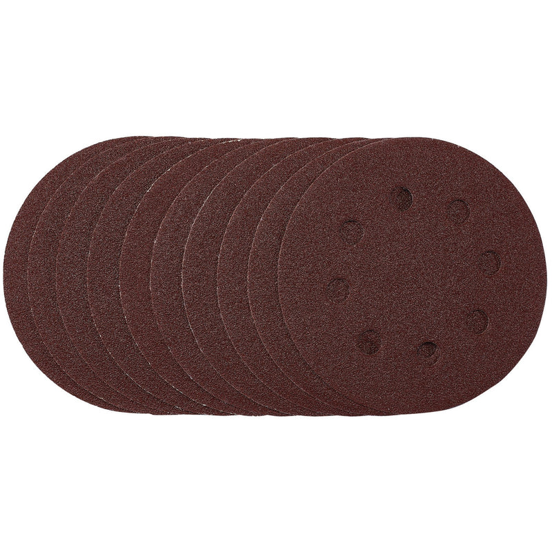 Draper 53499 Sanding Discs, 115mm, 80 Grit, Hook & Loop (Pack of 10)