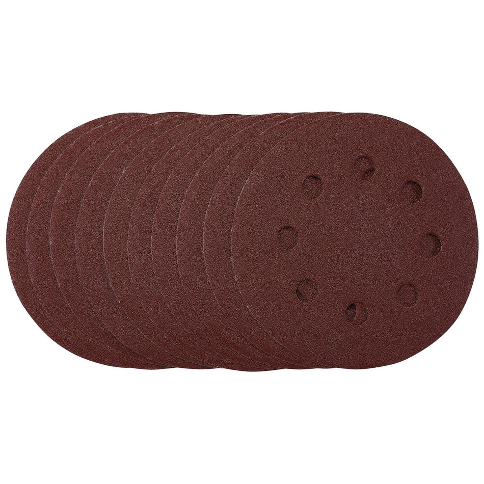Draper 53500 Sanding Discs, 115mm, 120 Grit, Hook & Loop (Pack of 10)