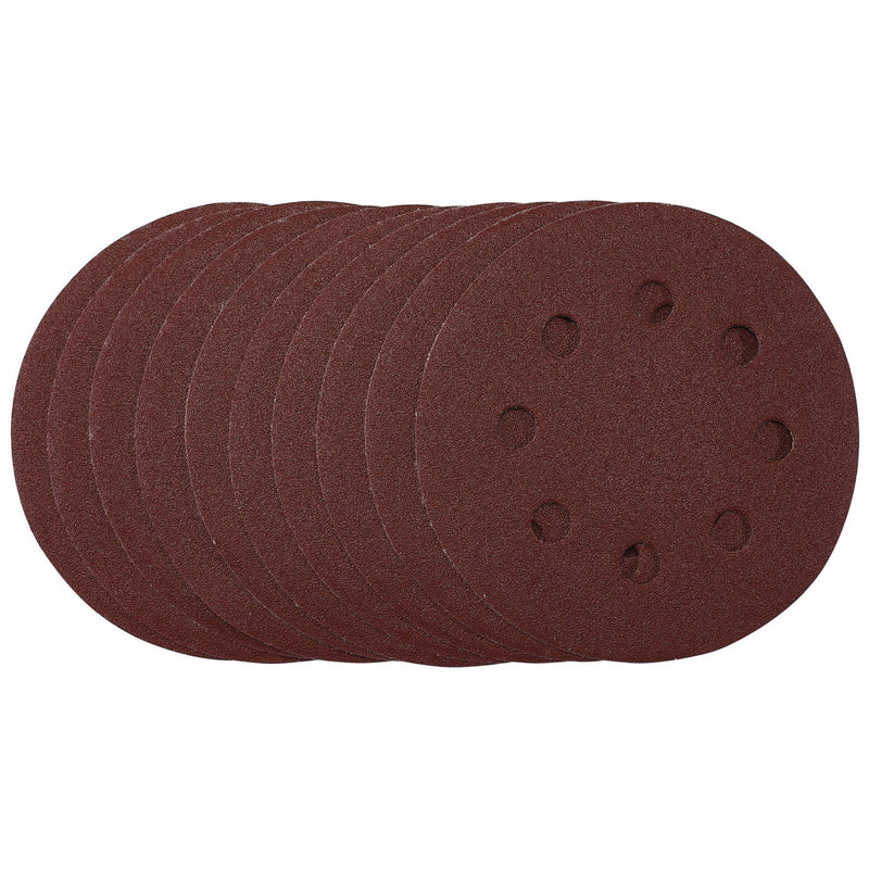 Draper 53500 Sanding Discs, 115mm, 120 Grit, Hook & Loop (Pack of 10)