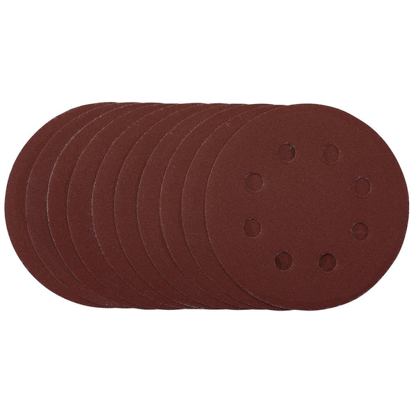 Draper 53501 Sanding Discs, 115mm, 240 Grit, Hook & Loop (Pack of 10)