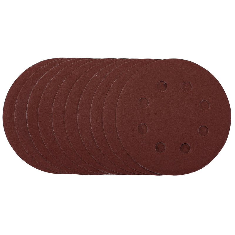 Draper 53501 Sanding Discs, 115mm, 240 Grit, Hook & Loop (Pack of 10)