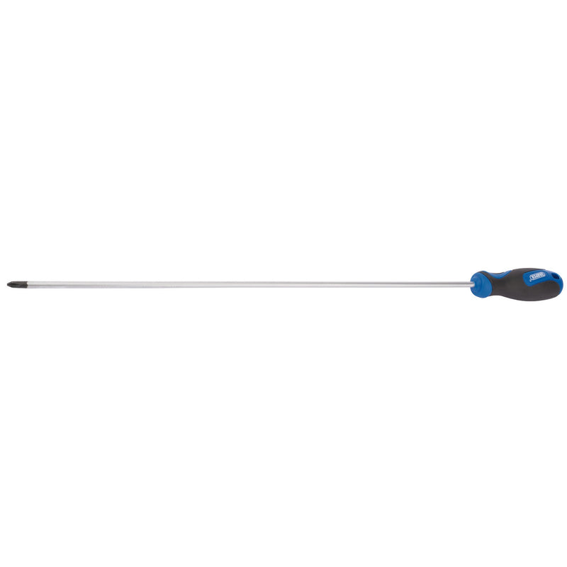 Draper 53502 Extra Long Reach Soft Grip Cross Slot Screwdriver, No.2 x 450mm