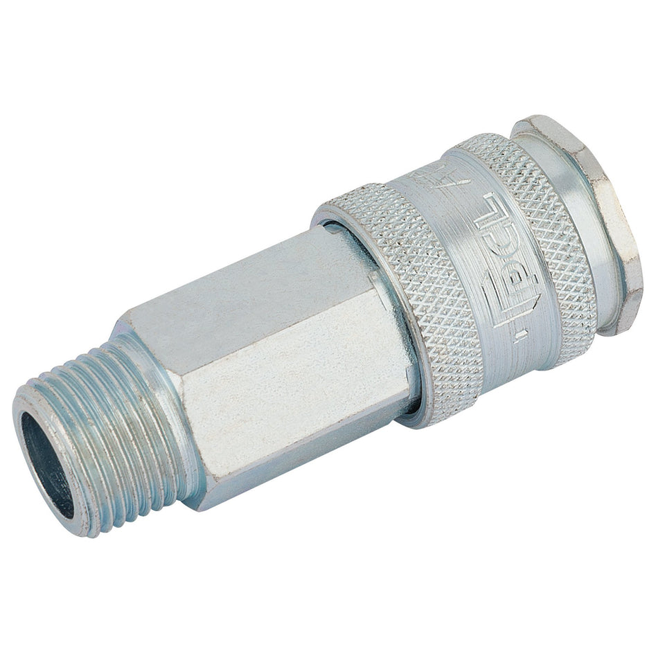 Draper 54405 3/8" BSP Parallel Euro Coupling Male Thread (Sold Loose)