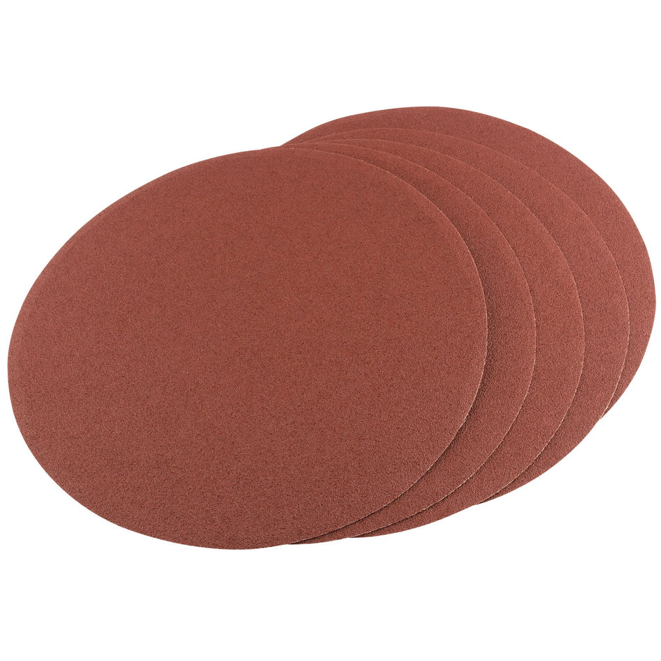 Draper 54667 Self-Adhesive Aluminium Oxide Sanding Discs, 200mm, 80 Grit (Pack of 5)