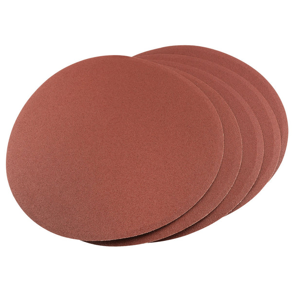 Draper 54679 Self-Adhesive Aluminium Oxide Sanding Discs, 200mm, 100 Grit (Pack of 5)