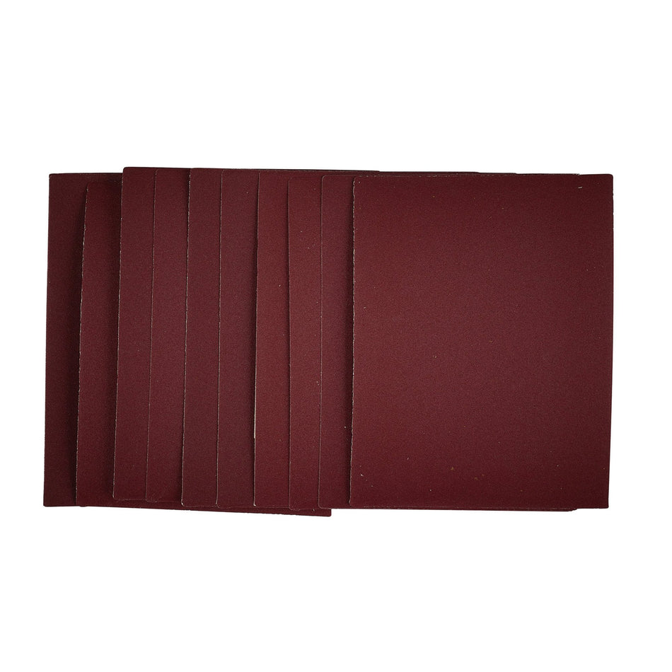 Draper 54806 1/4 Sanding Sheets, 115 x 150mm, 240 Grit (Pack of 10)