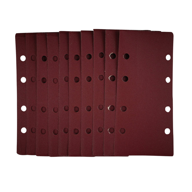 Draper 54873 1/3 Sanding Sheets with Hook and Loop, 93 x 190mm, 240 Grit (Pack of 10)