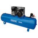 Draper 55313 Stationary Belt-Driven Air Compressor, 200L, 2.2kW