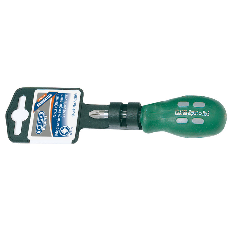 Draper 55503 Draper Expert PZ Type Mechanic's Screwdriver, No.2 x 38mm