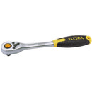 Draper 55536 Elora Quick Release Soft Grip Reversible Ratchet, 1/2" Sq. Dr., 270mm
