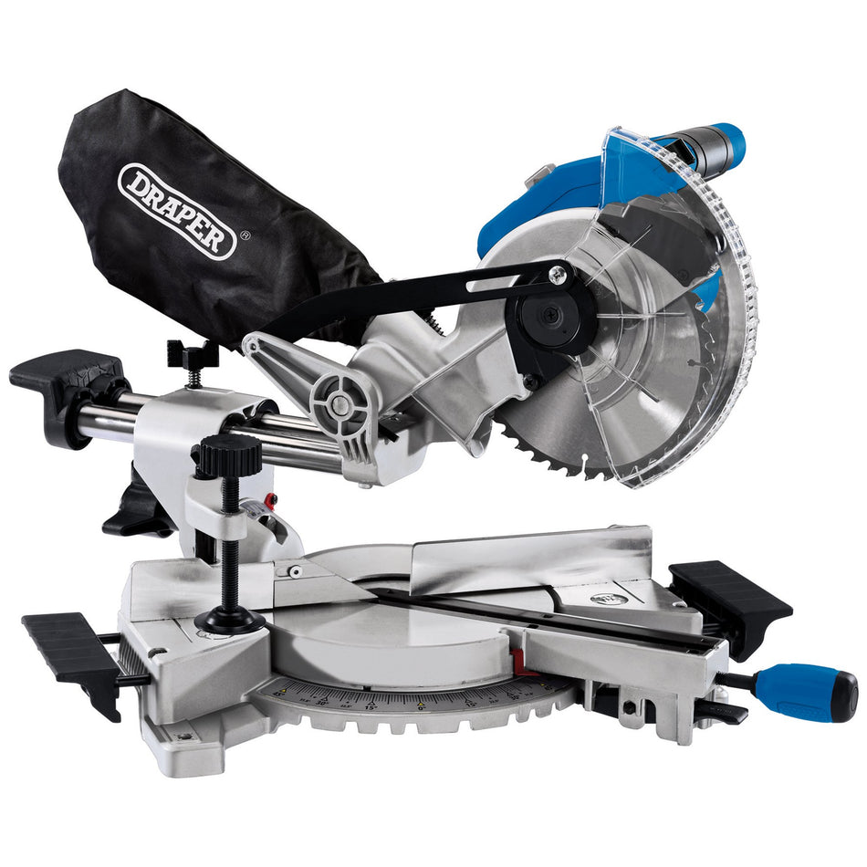 Draper 55588 D20 20V Brushless Sliding Compound Mitre Saw, 185mm (Sold Bare)