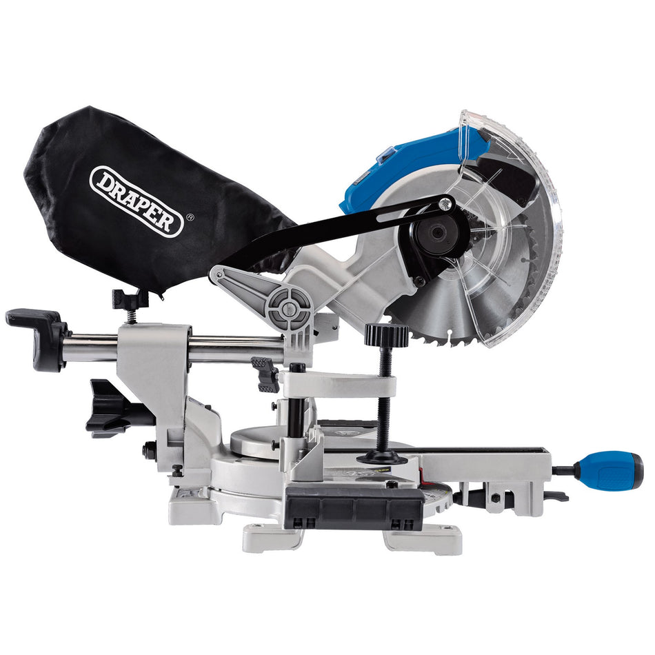 Draper 55588 D20 20V Brushless Sliding Compound Mitre Saw, 185mm (Sold Bare)
