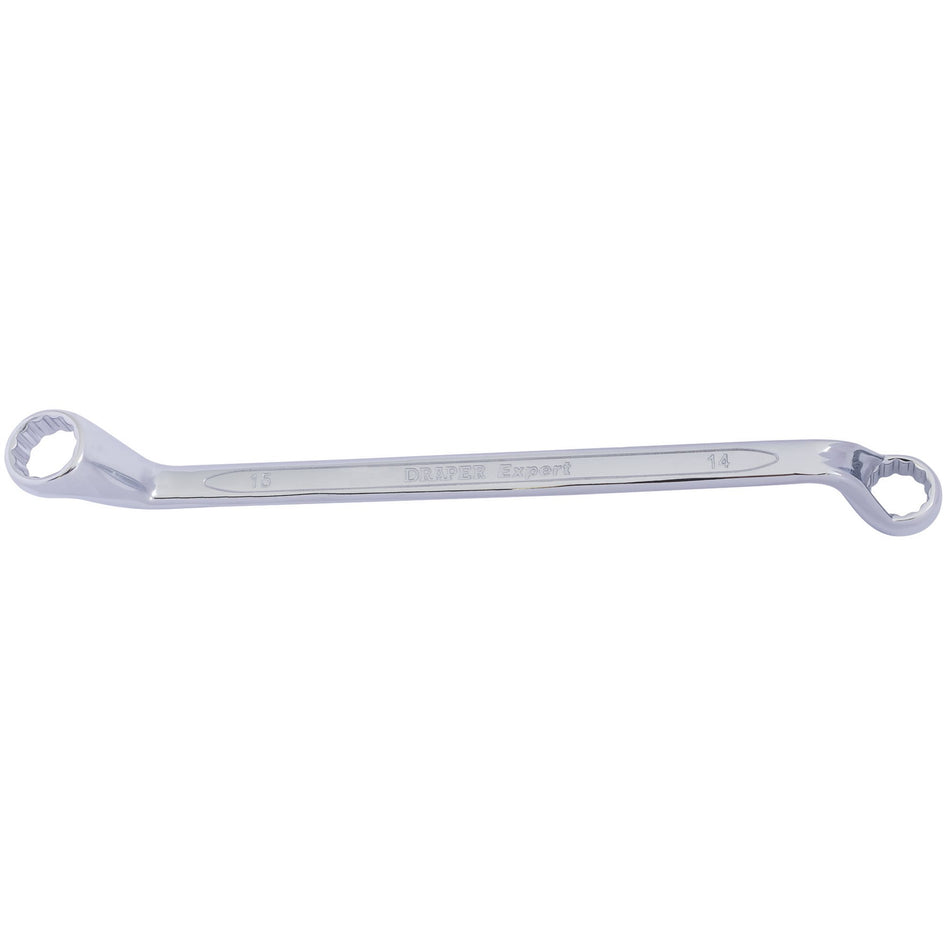 Draper 55690 HI-TORQ® Deep Offset Ring Spanner, 14 x 15mm