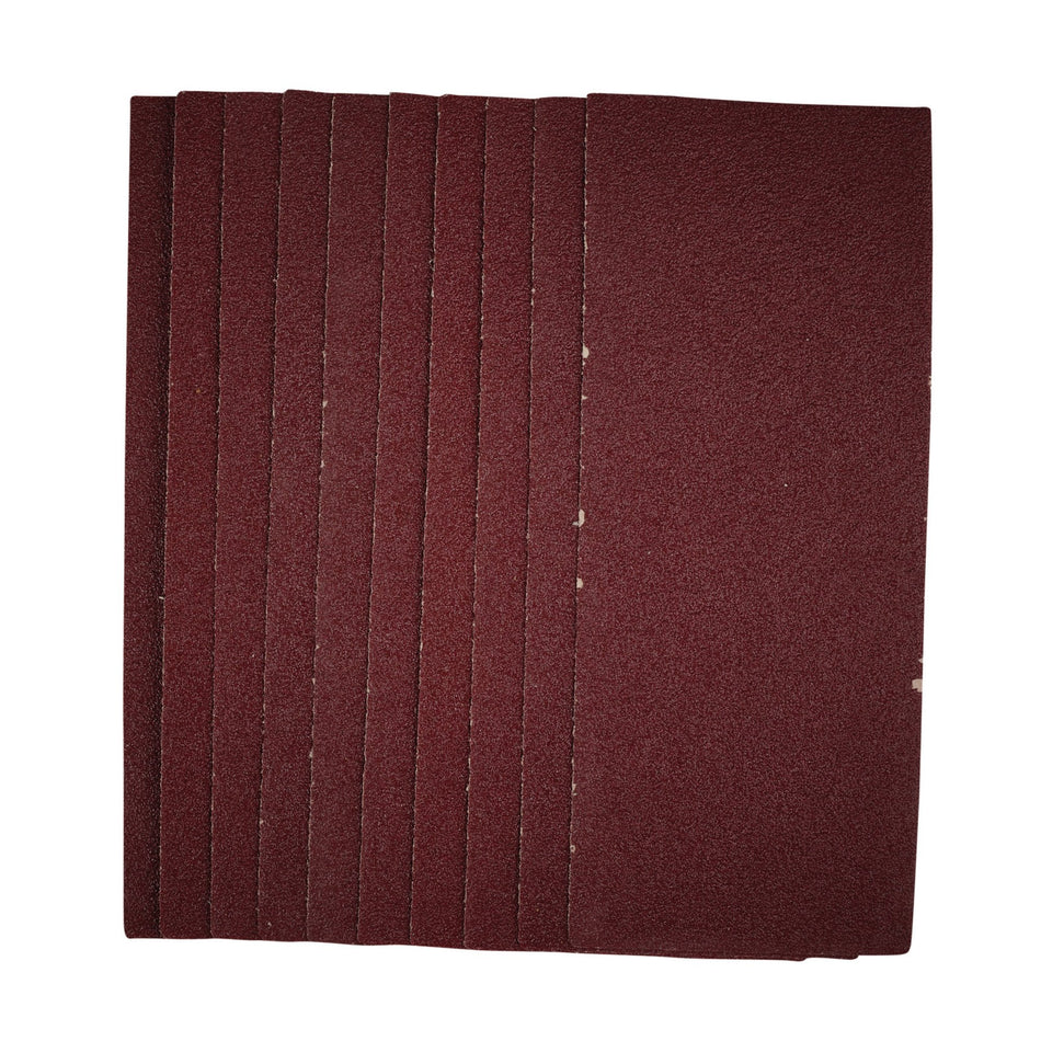 Draper 55737 1/3 Sanding Sheets, 93 x 230mm, 40 Grit (Pack of 10)