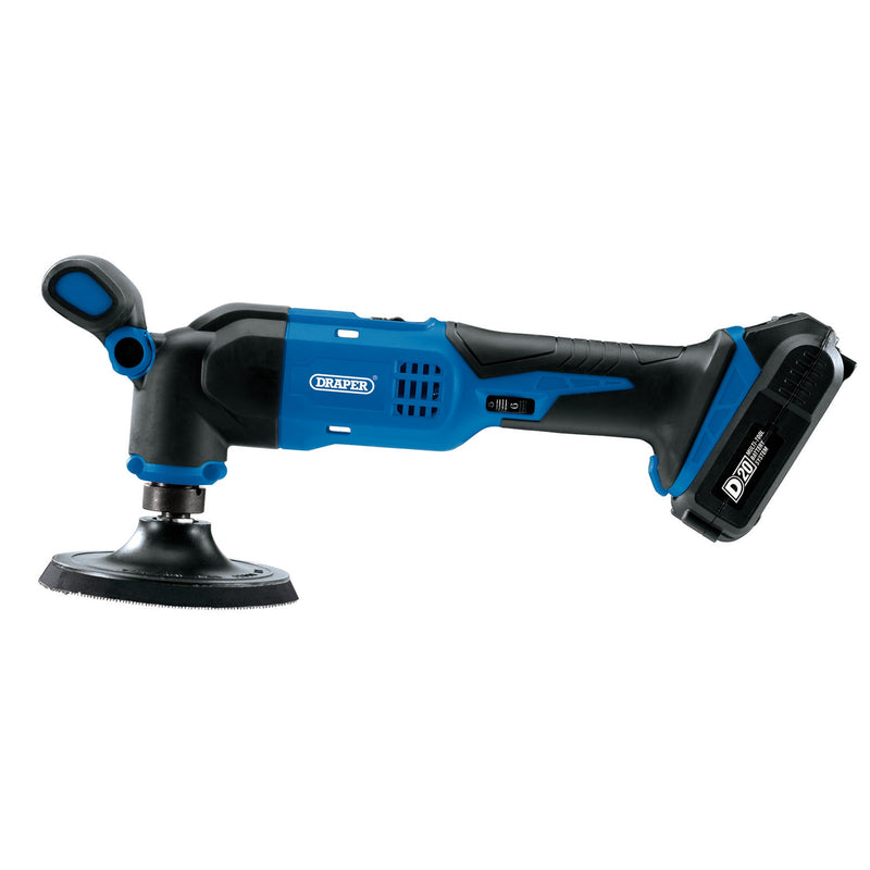 Draper 55741 D20 20V Dual Action Polisher, 125mm (Sold Bare)