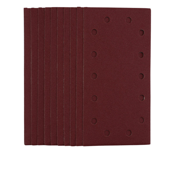 Draper 55864 1/2 Sanding Sheets with Hook and Loop, 115 x 230mm, 120 Grit (Pack of 10)