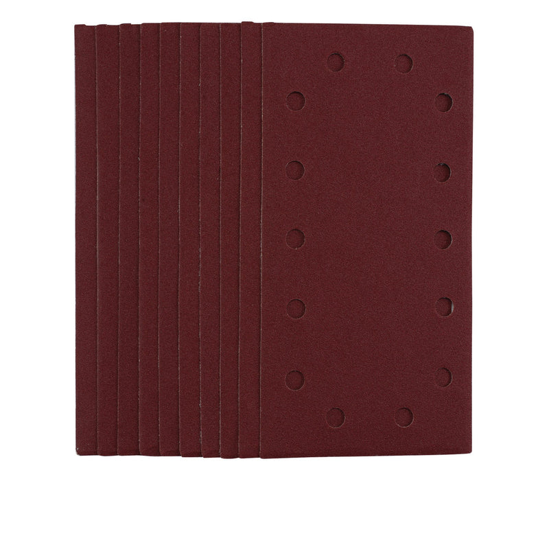 Draper 55864 1/2 Sanding Sheets with Hook and Loop, 115 x 230mm, 120 Grit (Pack of 10)