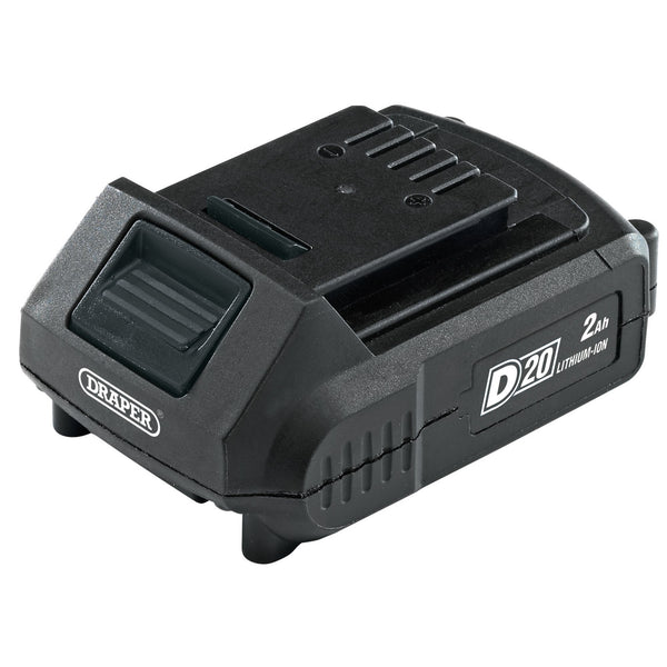 Draper 55887 D20 20V Li-ion Battery, 2.0Ah