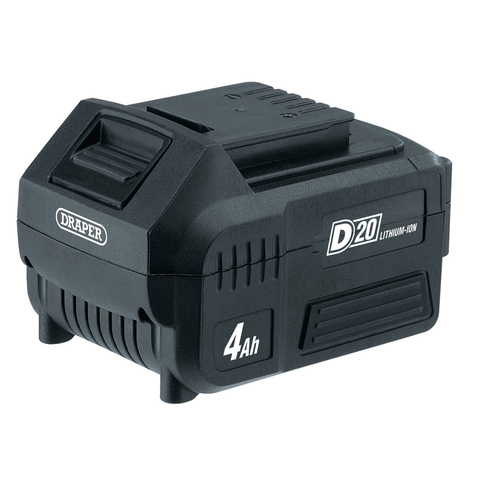 Draper 55898 D20 20V Li-ion Battery, 4.0Ah