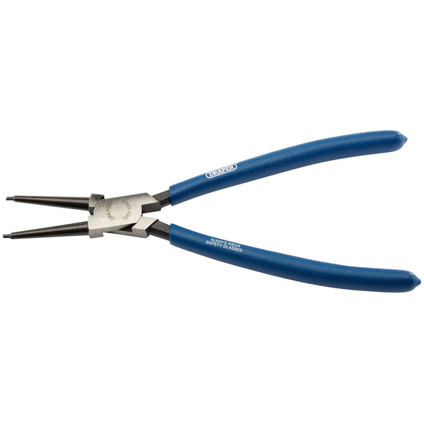 Draper 56418 Straight Tip Internal Circlip Pliers, 225mm
