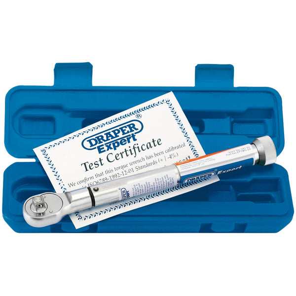 Draper 58130 Draper Expert Precision Torque Wrench, 3/8" Sq. Dr., 5 - 22Nm