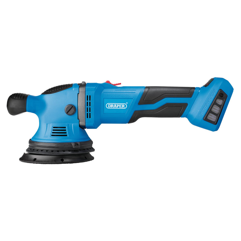 Draper 58318 D20 20V Brushless Random Orbit Polisher, 125mm (Sold Bare)