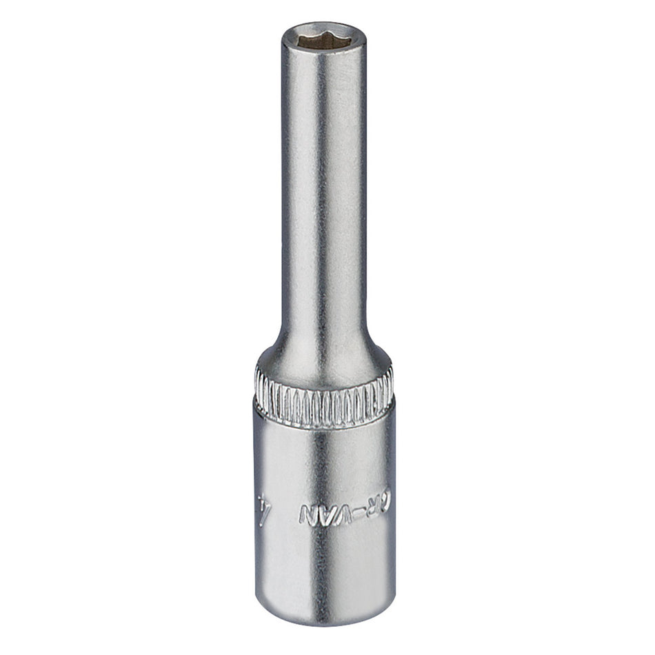 Draper 58721 Elora Deep Socket, 1/4" Sq. Dr., 4mm
