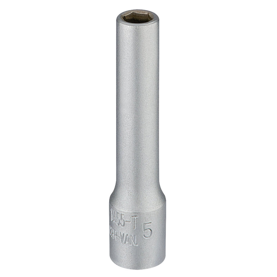 Draper 58723 Elora Deep Socket, 1/4" Sq. Dr., 5mm