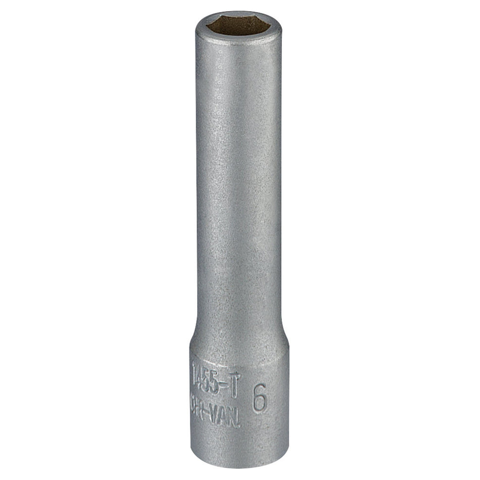 Draper 58726 Elora Deep Socket, 1/4" Sq. Dr., 6mm