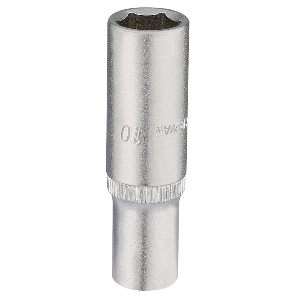 Draper 58730 Elora Deep Socket, 1/4" Sq. Dr., 10mm