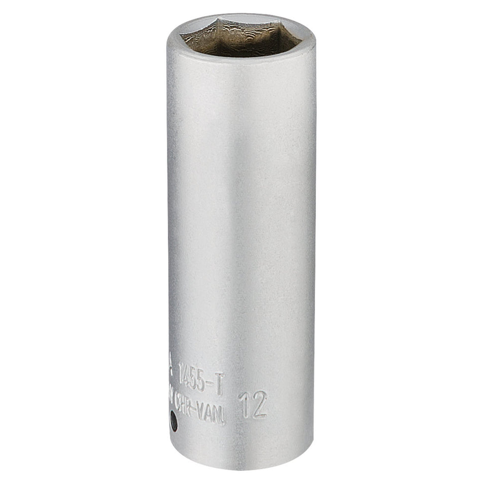 Draper 58732 Elora Deep Socket, 1/4" Sq. Dr., 12mm