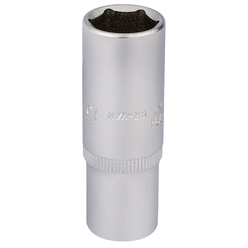 Draper 58733 Elora Deep Socket, 1/4" Sq. Dr., 13mm