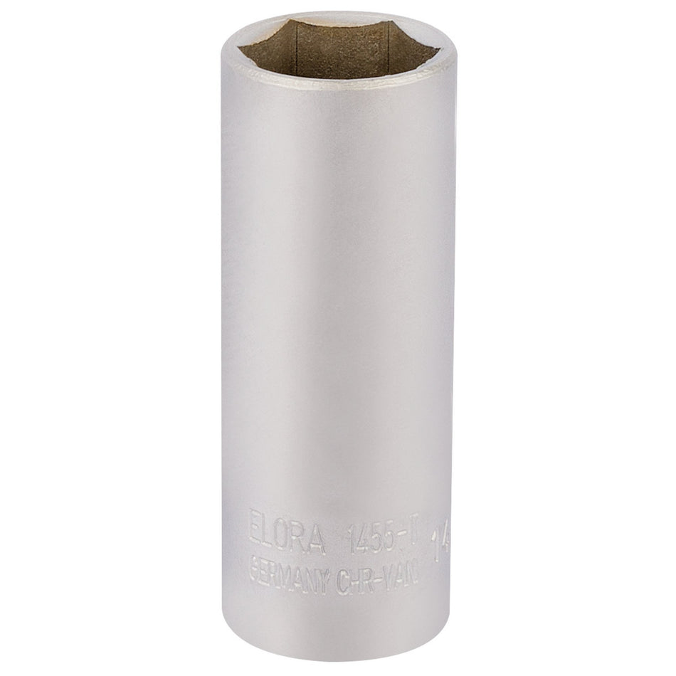 Draper 58734 Elora Deep Socket, 1/4" Sq. Dr., 14mm