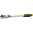 Draper 58750 Elora Quick Release Soft Grip Reversible Ratchet with Flexible Head, 1/2" Sq. Dr., 305mm