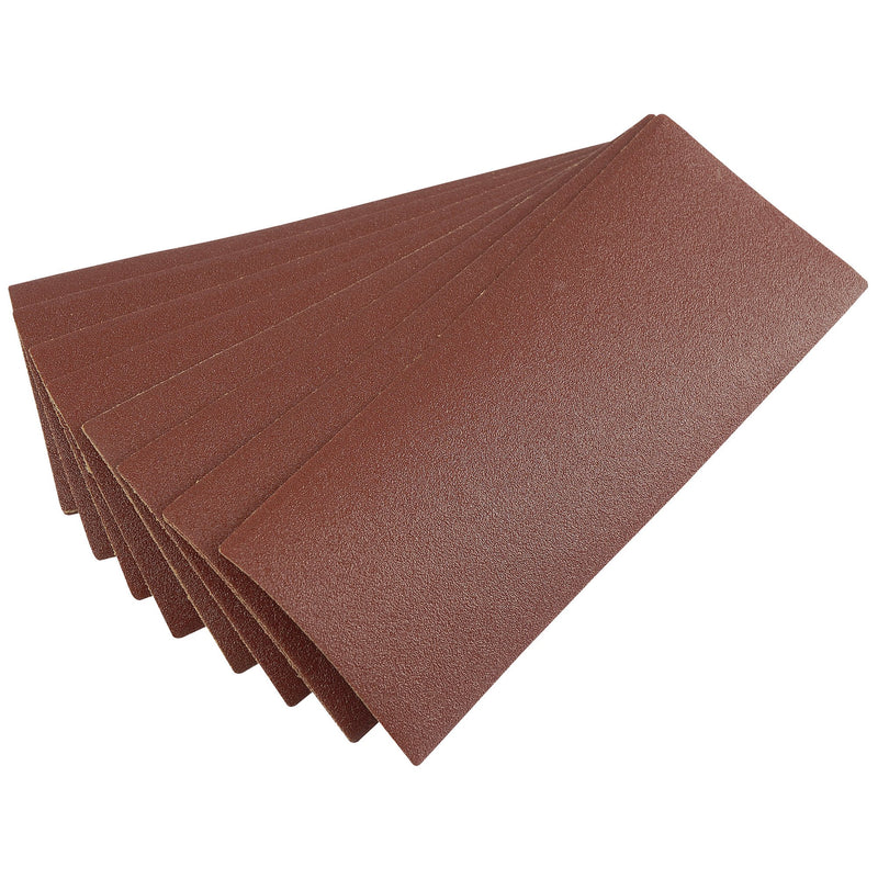 Draper 59466 Aluminium Oxide Sanding Sheets, 232 x 92mm, 100 Grit (Pack of 10)
