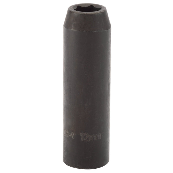 Draper 59873 Deep Impact Socket, 1/2" Sq. Dr., 12mm (Sold Loose)