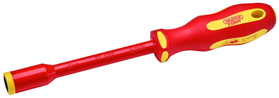 Draper 99489 Ergo Plus VDE Fully Insulated Nut Driver, 10mm