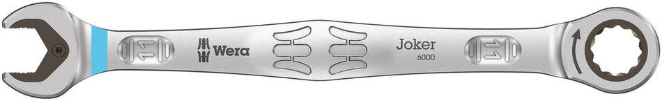 Wera 05073271001 6000 Joker Ratcheting combination wrenches, 11 x 165 mm