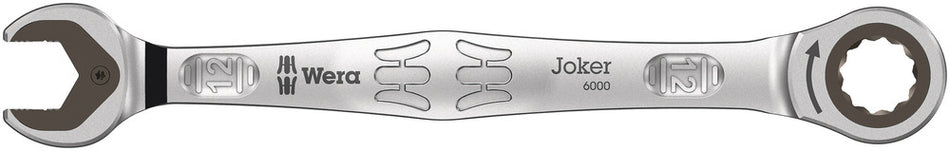 Wera 05073272001 6000 Joker Ratcheting combination wrenches, 12 x 170.7 mm