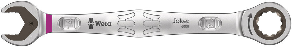 Wera 05073274001 6000 Joker Ratcheting combination wrenches, 14 x 188 mm