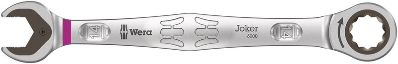 Wera 05073274001 6000 Joker Ratcheting combination wrenches, 14 x 188 mm