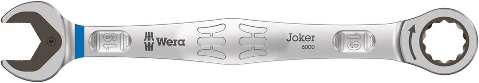 Wera 05073279001 6000 Joker Ratcheting combination wrenches, 19 x 246 mm