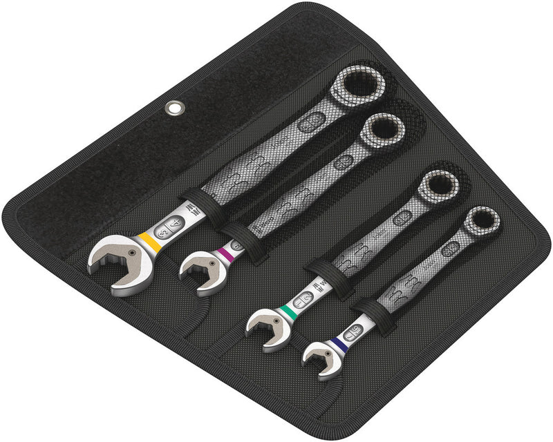 Wera 05073295001 6000 Joker 4 Imperial Set 1 Set of ratcheting combination wrenches, Imperial, 4 pieces