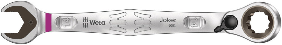 Wera 05020069001 6001 Joker Switch Ratcheting combination wrenches, with switch lever, 14 x 187 mm